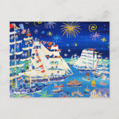 Carte postale Art : Grands navires et petits navir (Devant)