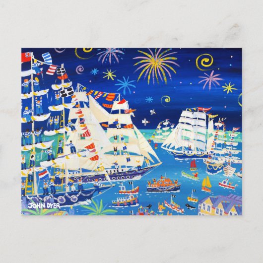Carte postale Art : Grands navires et petits navir (Devant)