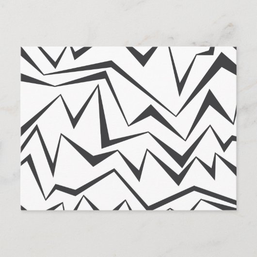 Carte Postale Art graphique abstrait moderne, dynamique, simple (Devant)