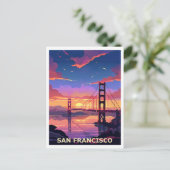 Carte Postale Art graphique de San Francisco (Debout devant)