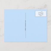 Carte Postale Art Graphique de visage de chat bleu siamois (Dos)