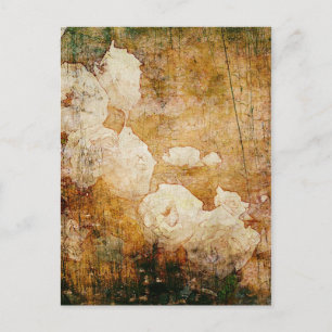 Carte Postale art grunge floral vintan background