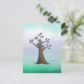 Carte postale Art Hibou (Debout devant)