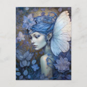 Carte Postale Art Imaginaire Fairy Bleu (Devant)