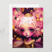 Carte Postale Art Imaginaire Fairy Rose (Devant / Derrière)