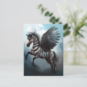 Carte postale Art Imaginaire Zebra Pegasus (Debout devant)