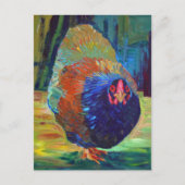 Carte Postale Art impressionniste de poulet (Devant)