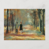 Carte Postale Art impressionniste par Ury couple marchant dans l (Devant)