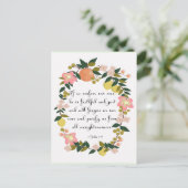 Carte Postale Art inspirant chrétien - 1 Jean 1:9 (Debout devant)