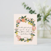 Carte Postale Art inspirant chrétien - Psaume 31:7 (Debout devant)