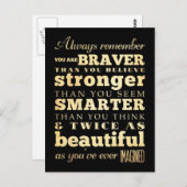 Carte Postale Art Inspirationnel - Dr Cote (Devant / Derrière)