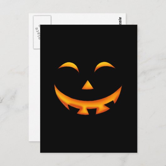 Carte Postale Art Jack-O'-Lantern (Devant / Derrière)