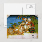 Carte Postale Art japonais Chin Hokusai (Devant / Derrière)