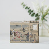 Carte postale Art japonais d'Utamaro (Debout devant)