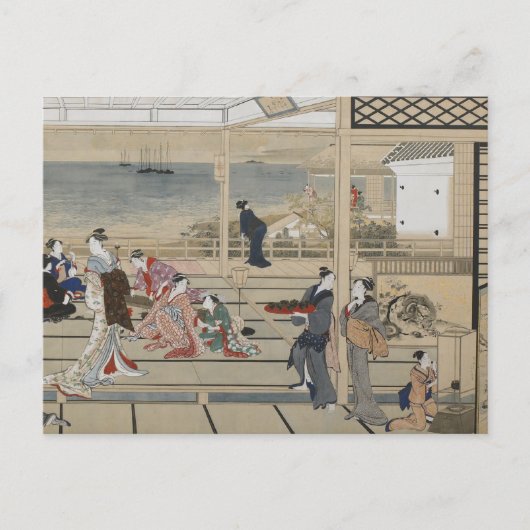 Carte postale Art japonais d'Utamaro (Devant)