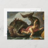Carte postale art "Jonah and the Whale" (Devant / Derrière)