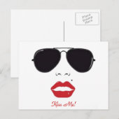 Carte Postale Art Kiss Me Abstrait (Devant / Derrière)