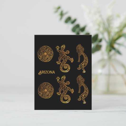 Carte Postale Art Kokopelli (Debout devant)