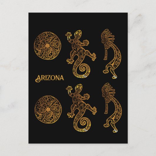 Carte Postale Art Kokopelli (Devant)