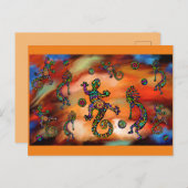 Carte Postale Art Kokopelli (Devant / Derrière)