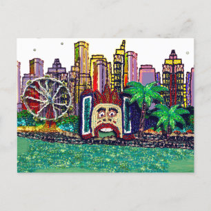 Carte postale Art Luna Fun Park Sydney Australie