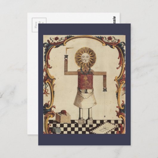 Carte Postale Art maçonnique (Devant / Derrière)