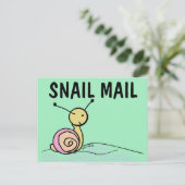 CARTE POSTALE ART MAIL ESCARGOT (Debout devant)