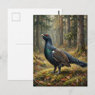 Carte Postale Art majestueux du Grand Tétras
