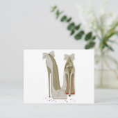Carte Postale Art mariage à talons hauts (Debout devant)
