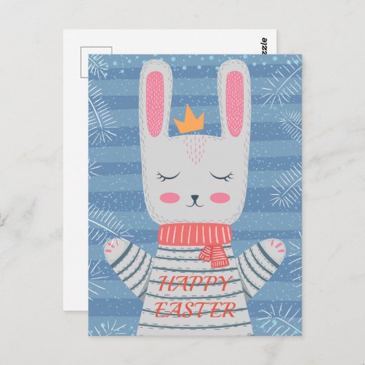 Carte Postale Art mignon de lapin (Devant / Derrière)