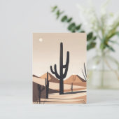 Carte Postale Art minimaliste du désert (Debout devant)