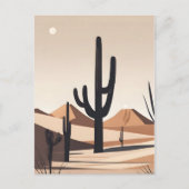 Carte Postale Art minimaliste du désert (Devant)