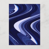 Carte Postale Art Moderne Abstrait Bleu (Devant)