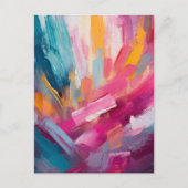 Carte Postale Art moderne Abstrait coloré (Devant)