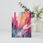 Carte Postale Art moderne Abstrait coloré (Debout devant)