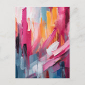 Carte Postale Art moderne Abstrait coloré (Devant)