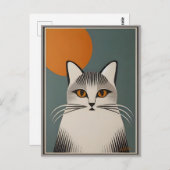 Carte Postale Art Moderne Du Milieu Du Siècle (Devant / Derrière)