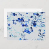 Carte Postale Art moderne et tendance de la motif florale / fleu (Devant / Derrière)