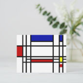 Carte Postale Art Moderne Mondrian (Debout devant)