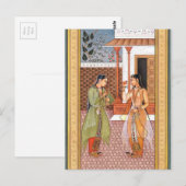 Carte Postale Art moghal (Devant / Derrière)