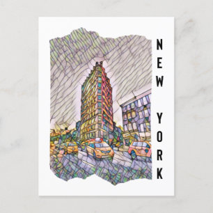 Carte Postale Art Mosaïque esthétique de New York