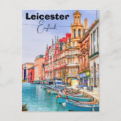 Carte Postale art mural de Leicester Angleterre - Angleterre, Le (Devant)
