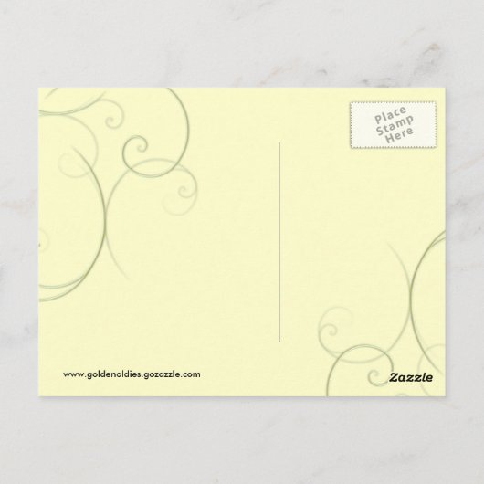 Carte postale Art Nouveau (Dos)