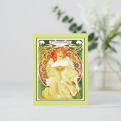 Carte Postale Art Nouveau Alfons Mucha, Paris impression et (Debout devant)