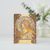 Carte postale Art Nouveau Alphonse Mucha Zodiac (Debout devant)
