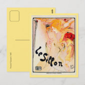 Carte Postale Art nouveau belge vintage Le Sillon (Devant / Derrière)