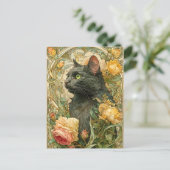 Carte Postale Art Nouveau Chat (Debout devant)