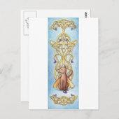 Carte Postale Art Nouveau Fairy Cat (Devant / Derrière)