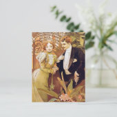 Carte Postale Art Nouveau Flirt (Debout devant)
