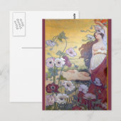 Carte Postale Art nouveau Imaginaire 1 (Devant / Derrière)
